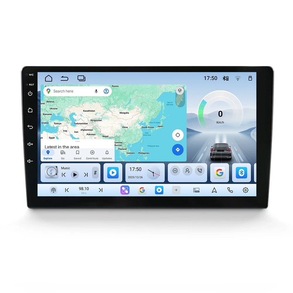 Mekede 9 / 10 Zoll Autoradio Multimedia-Player 1280*720 Universelles Steuergerät Android 15 Navigation GPS Intelligente Systeme Kabelloses Carplay AUTO – Detail 10