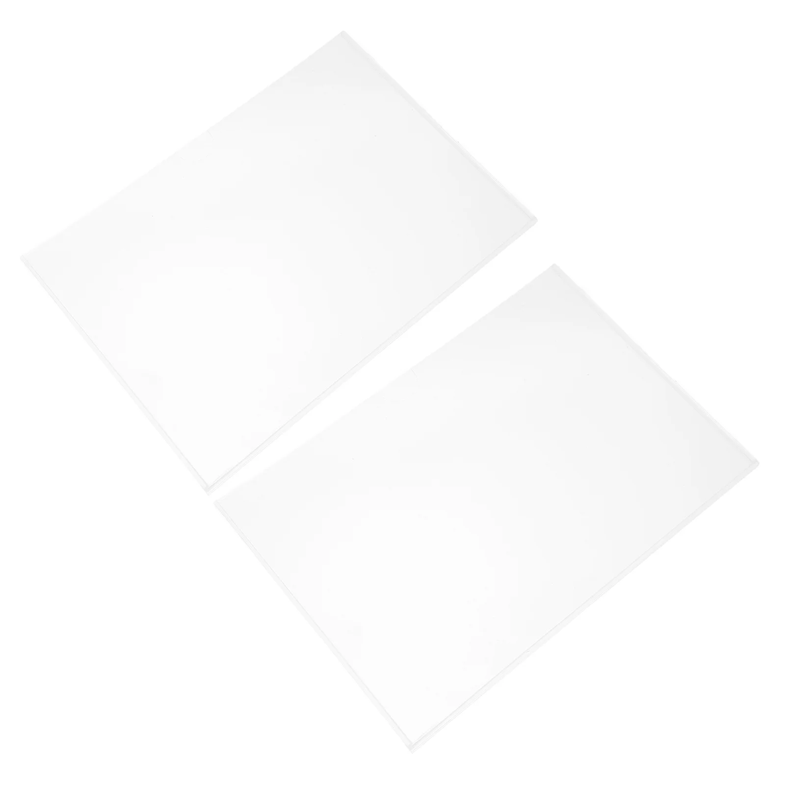 

2Pcs Transparent Acrylic Office File Display Box A4 Document Holder Clear Slot Rack Storage System Document Display Organizer