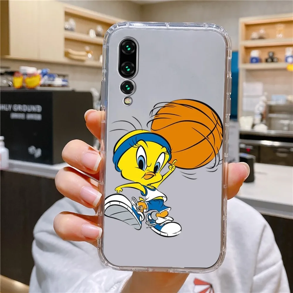 Cute T-Tweety Bird Phone Case For Xiaomi 11 Redmi Note 11 5G 8T 9A 9 10T Note8Pro Note9 12SUltra Transparent Case