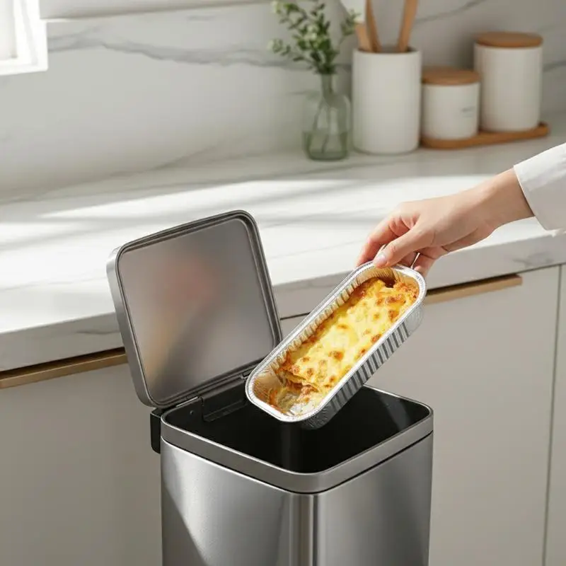 

10 30Pcs Disposable Air Fryer Aluminum Foil Pans Nonstick Baking Tray Set for Barbecue Grill Party Indoor Outdoor Cooking