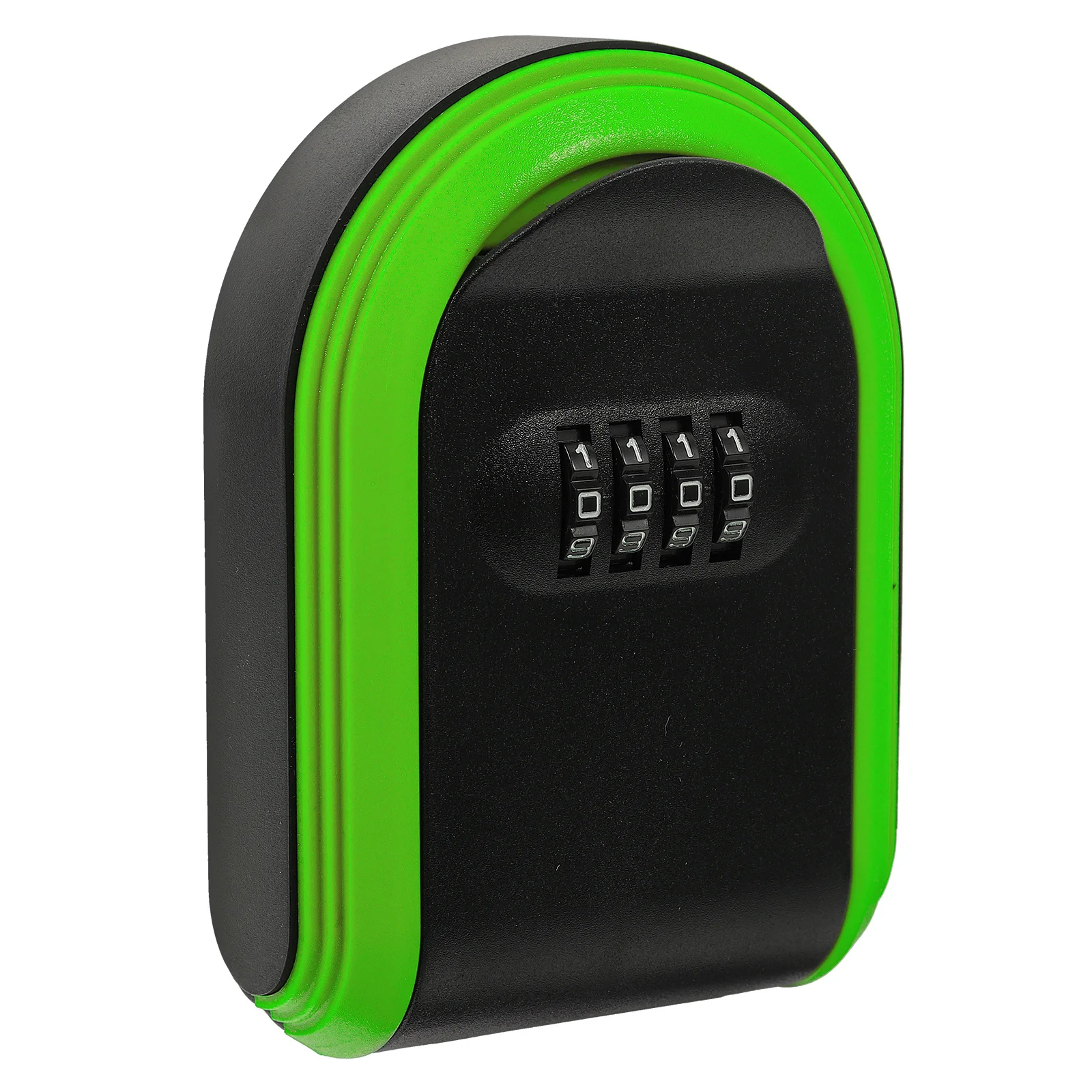 House Key Lock Box Wall Mount Resettable 4-Digit Combination Lock Box Outdoor Security Key Storage Safe for Spare Keys