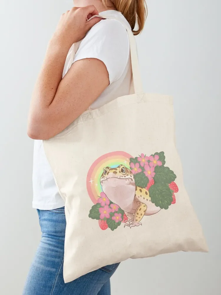 

Topaz with Strawberries Tote Bag tote bag men's canvas tote bag Candy bags Woman shopper