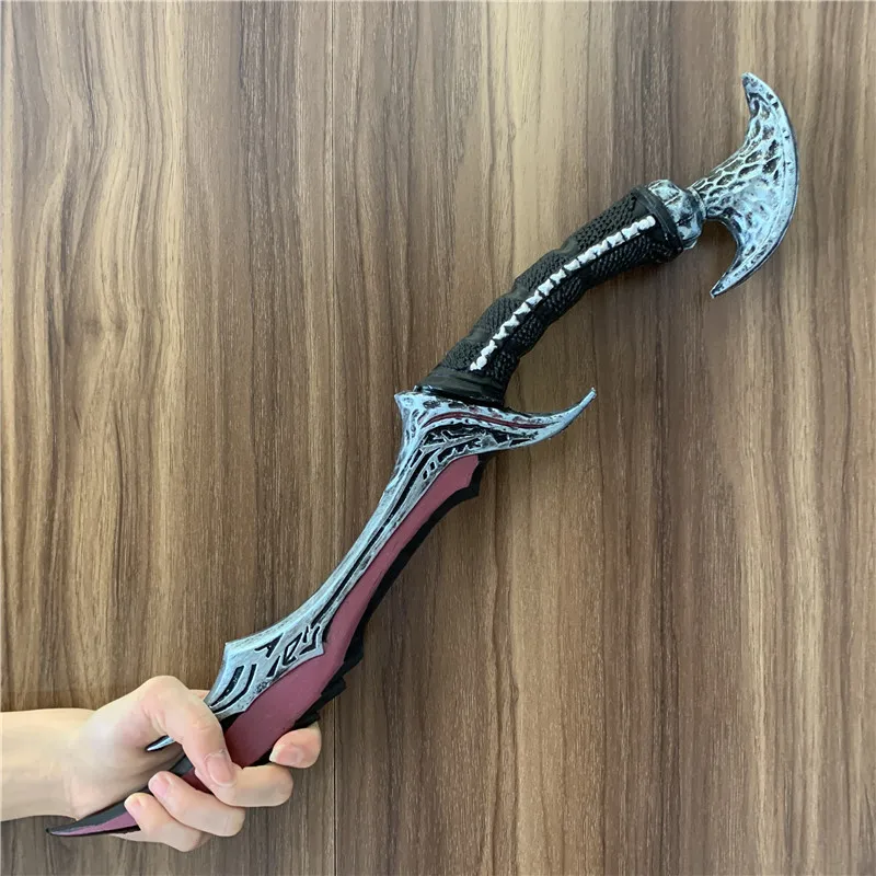 Halloween Cosplay Anti Mage Scythe of Vyse Elf Weapon 1:1 Beast Sickle Movie Game Anime Cos Role Play Gift Safety PU 50cm