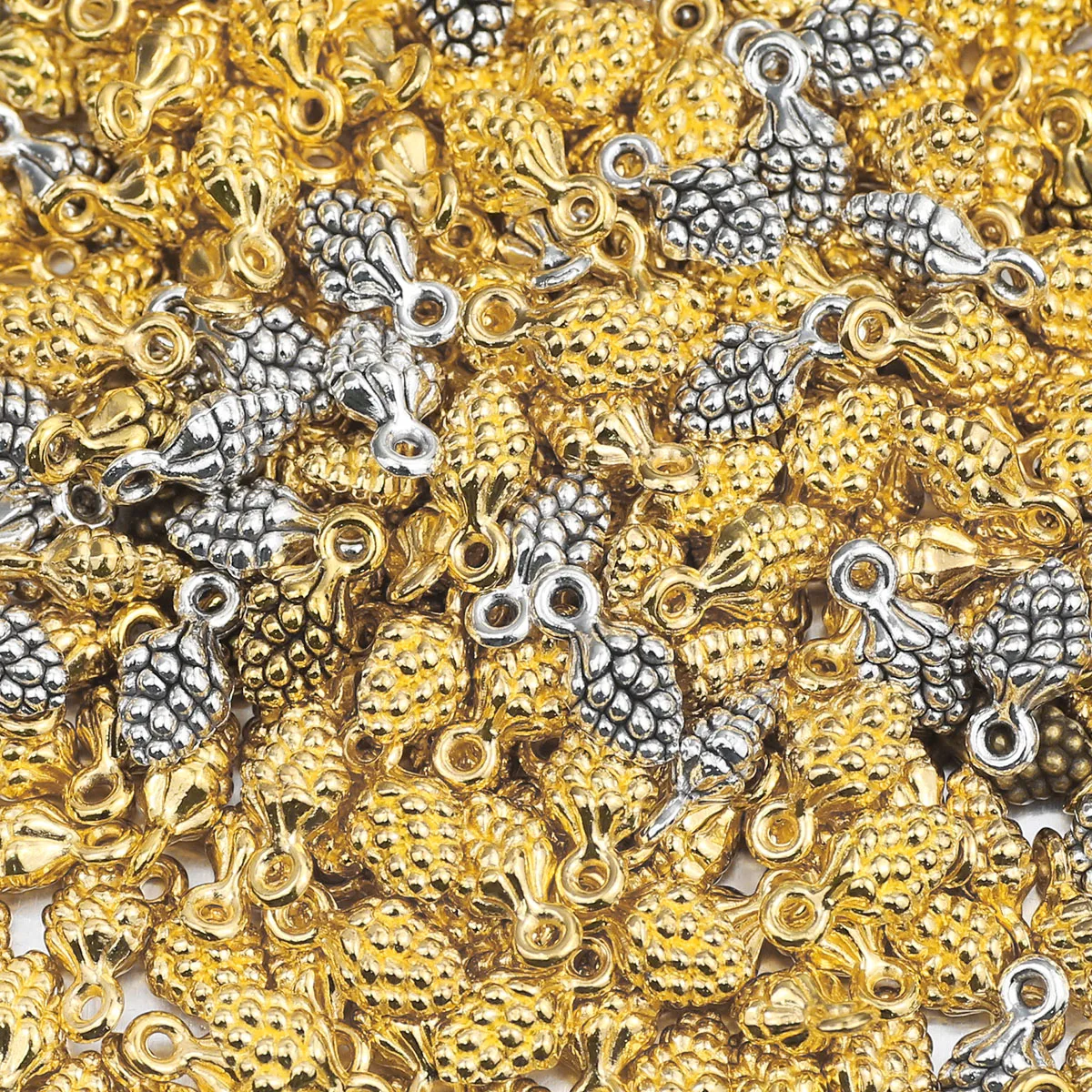 

10pcs 13mm Alloy Metal Charm 3D Pine Cone Charms Pendant For Jewelry Making DIY For Bracelet Necklace Earrings Accessory