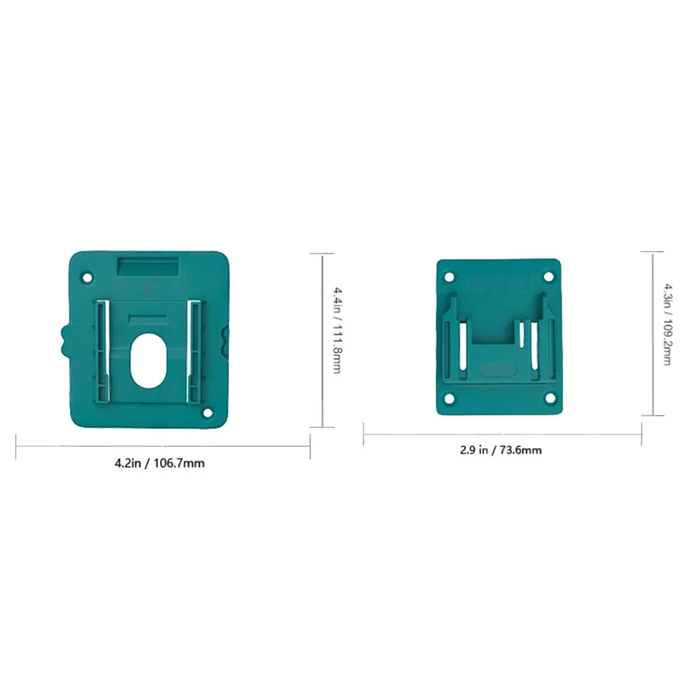 18V Battery Storage Mount for BL1815 BL1820 BL1830 BL1840 BL1850 BL1860 with Tool Holder Racks Organized Workspace Setup