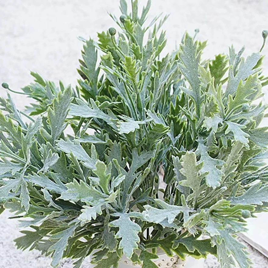 

1PC Chrysanthemum Leaf Artificial Flowers Fake Plants Vase Decor Home Wedding DIY Photography Props Christmas Decorative WreathS