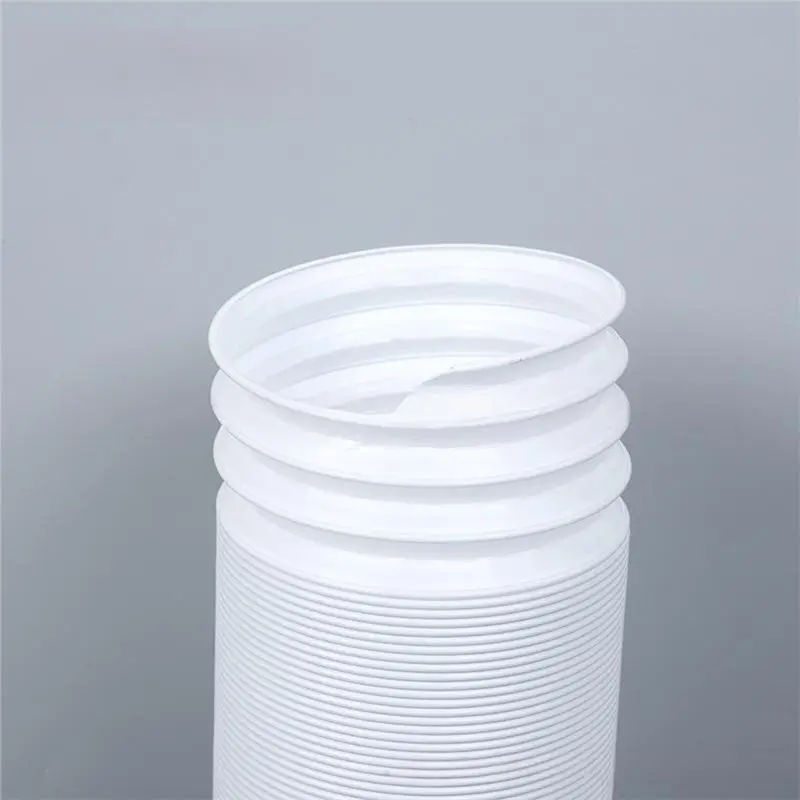 [NEW!A67Z】 AC Vent Hose-Heat Resistant, Extendable 2M X 130Mm Counter-Clockwise Thread Exhaust Pipe For Air Conditioners- Portab