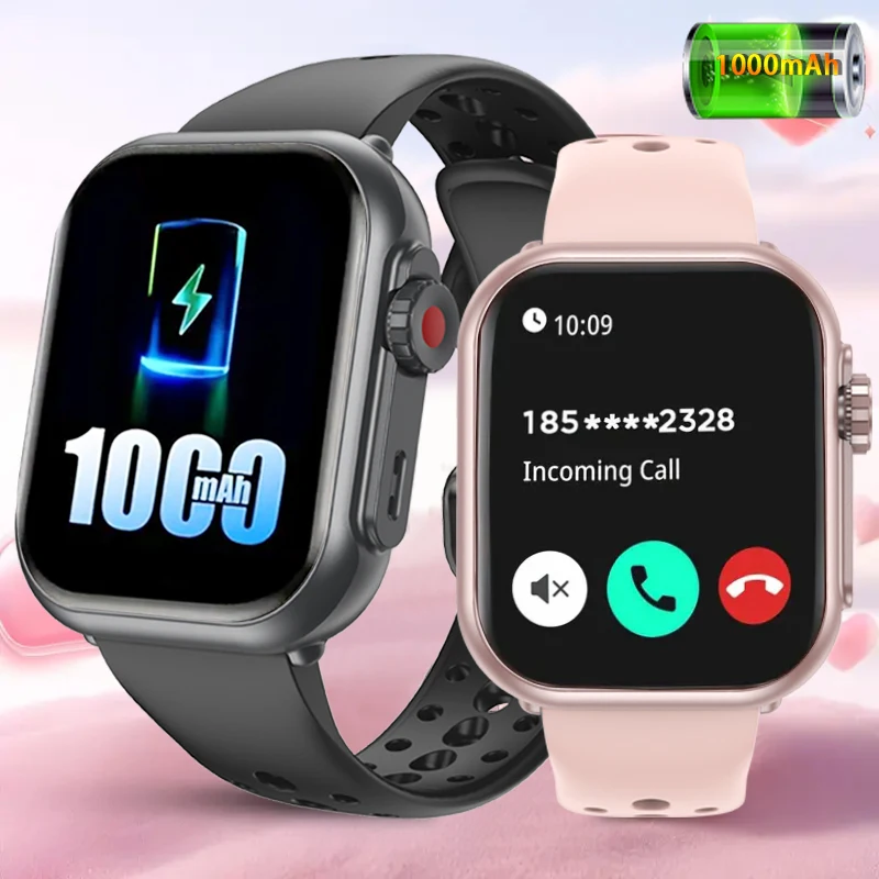 

Original Hot Ultra Men Women 1000mAh AMOLED Heart Rate 100+Sport Bluetooth Call GPS Track Waterproof SmartWatch For IOS Android
