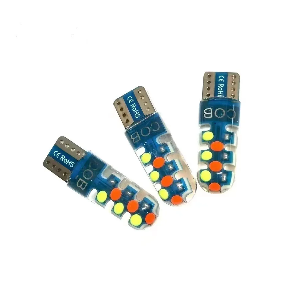 100pcs High Power T10 Rgb 18smd Led Bulb With Remote Controller 168 192 W5w 12v Lamp Interior Width Clearance Light