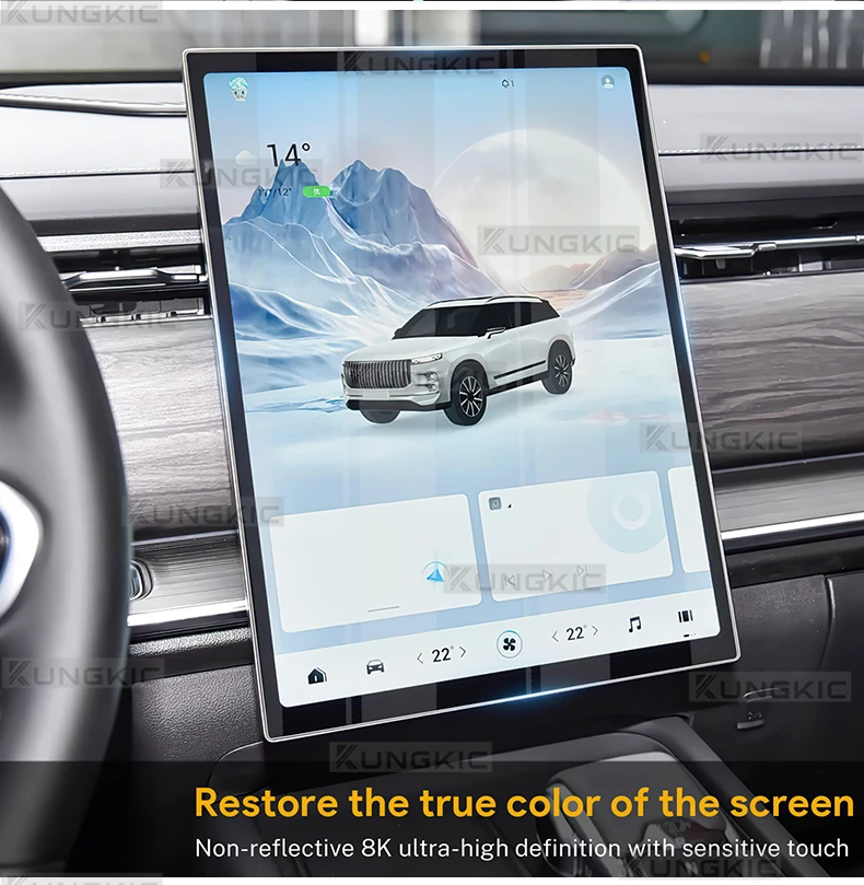 Gehärtetes Glas-Displayschutz für Chery Jaecoo J7/Chery Jaecoo 7 2023 13,2 und 14,8 Zoll Auto-GPS-Navigation und Armaturenbrett-Schutzfolie – Detail 5