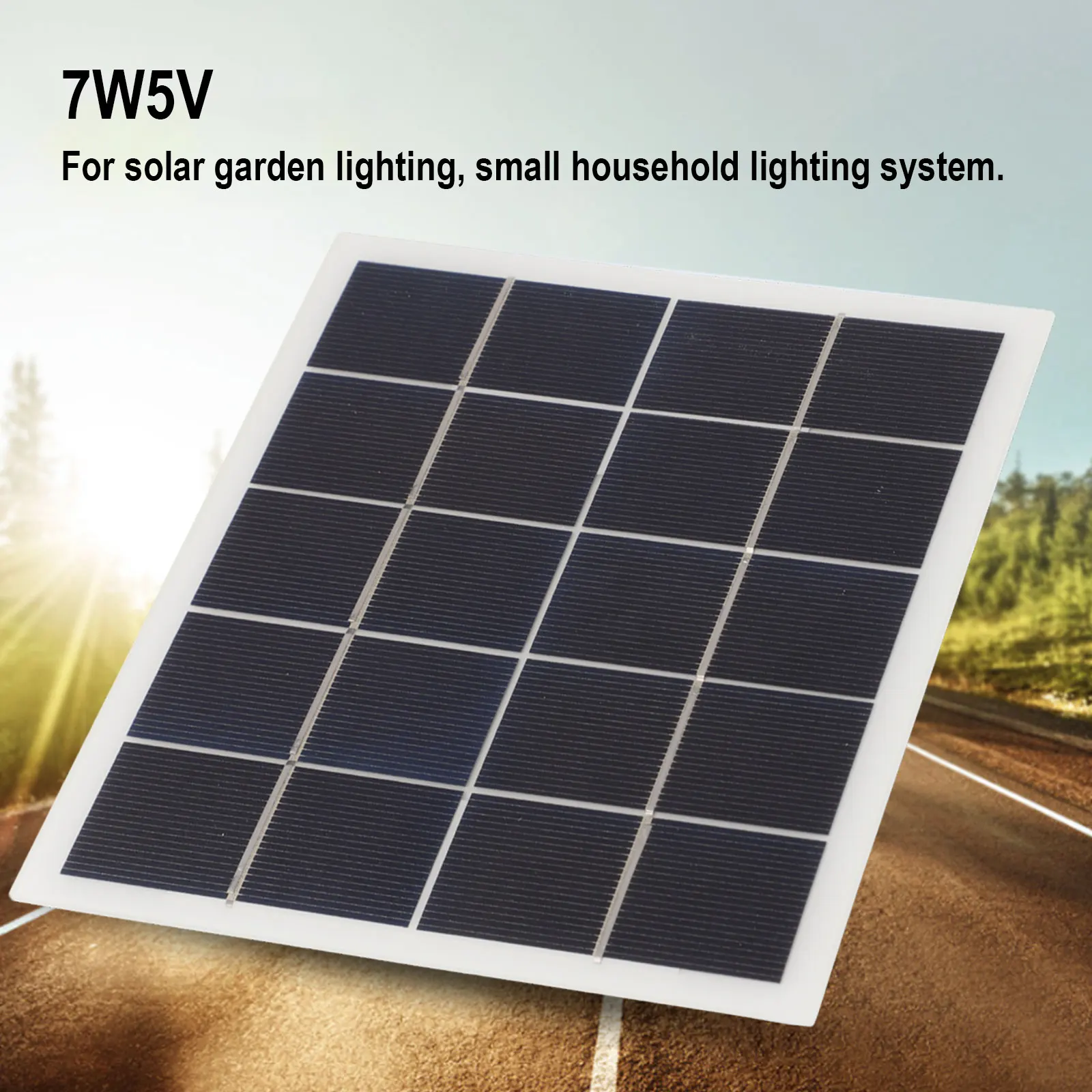 7W 5V Portable Polycrystalline Solar Panel Laminate Coordinator DIY Accessories Crystalline Silicon Solar Panel 172x175x2mm