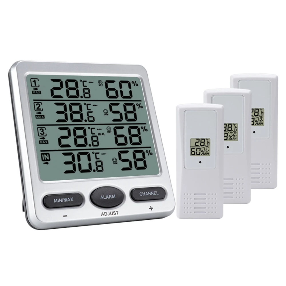 Measure Real-time Temperature Thermomete Thermomete Simultaneous Connection Wireless Electronic Indoor And Outdoor