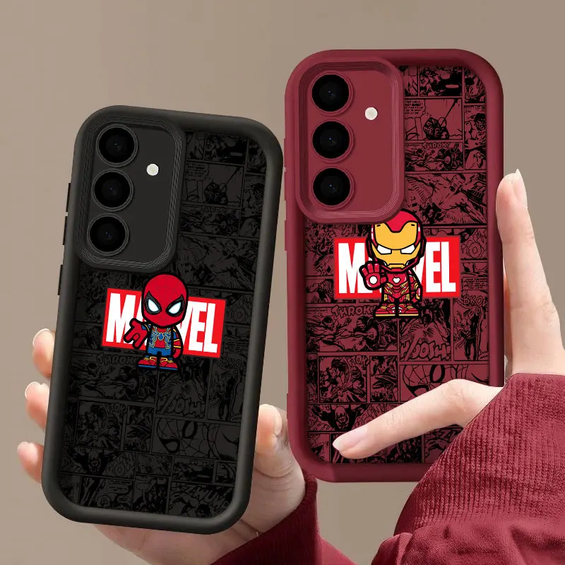 Marvel Ironman Spiderman Deadpool S26 Ultra Case For Samsung Galaxy S26 S25 S24 S22 S23 Ultra S21 Plus S20 S25 FE 5G Soft Cover