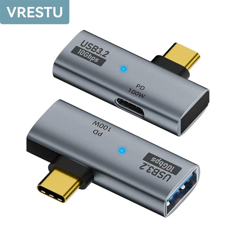 2 in 1 USB C OTG Adapter Type-C to PD 100W Fast Charging USB3.2 10Gbps Transmission Converter for Mata  Quest2 iPhone 16 Macbook