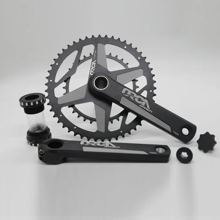 

CNC 50/34T 53/39T Bicycle Chainrings170mm Crank Hollow with Bb Road Bike Chainwheel Crank Crankset