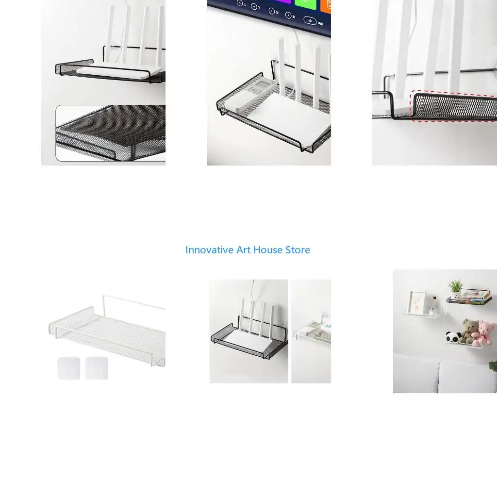 E1PC WiFi Router Shelf for Cable Box Box Accessories Media Devices