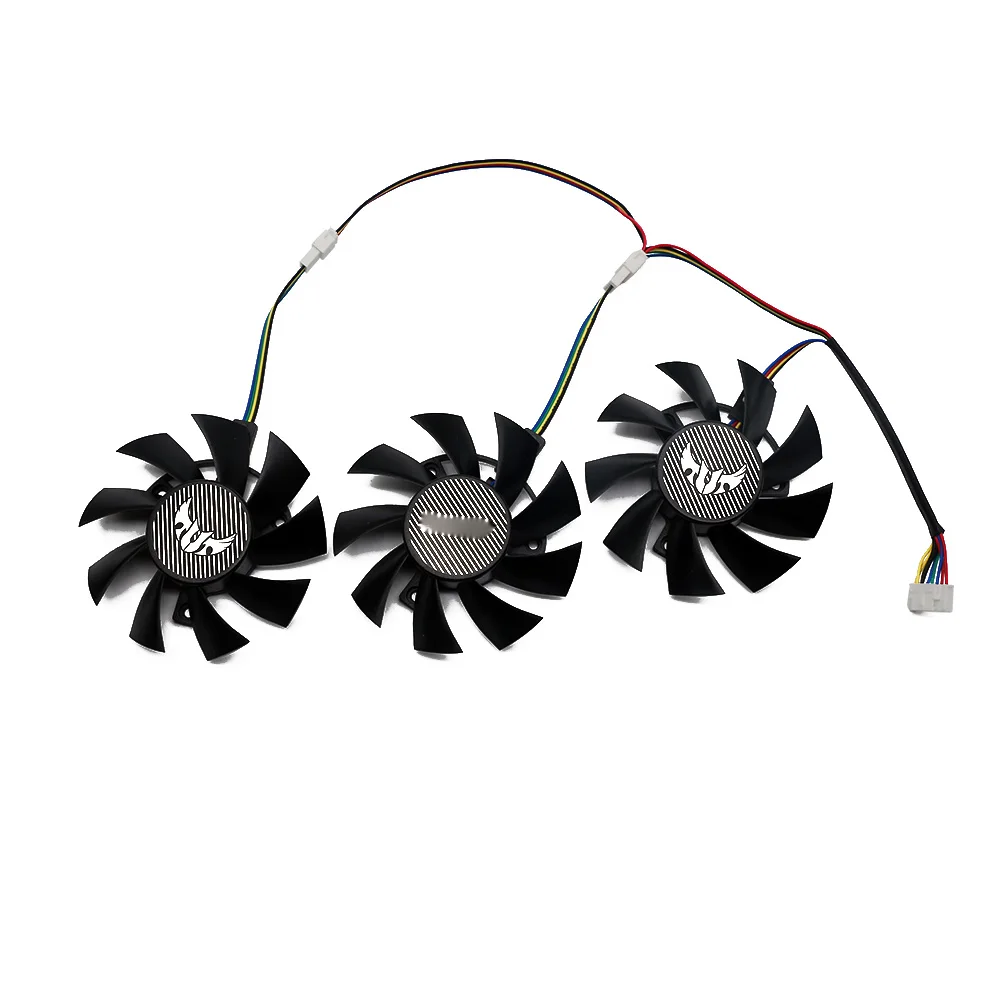 3pcs 75mm FD8015U12D RX 5700 5700XT gpu cooler for ASUS GTX 1660Ti 1660 Super RX5700 XT TUF X3 OC graphics card cooling fan