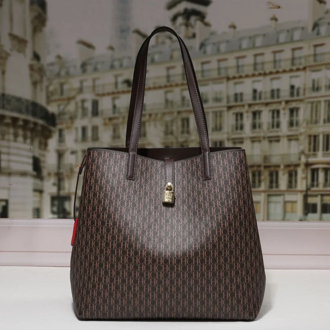 CH حقيبة دلو نسائية جديدة مطبوعة بأحرف لعام 2025، محفظة كلاسيكية، حبال كروس متعددة الاتجاهات للاستخدام اليومي، أنيقة وواسعة #2