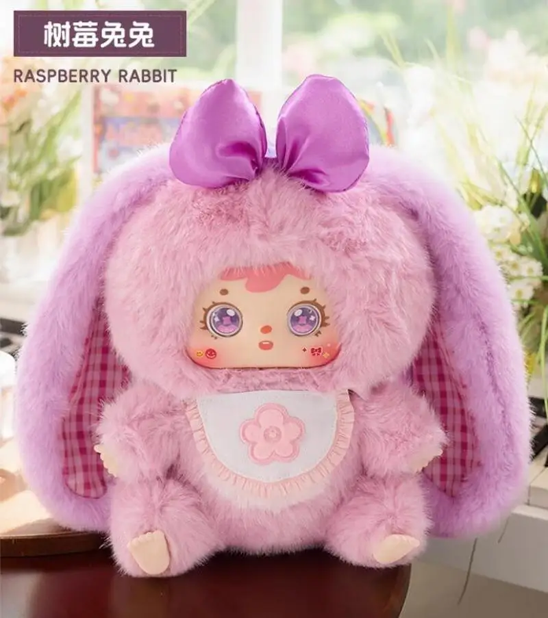 صموئيل أرنب عائلة كبيرة V2 الفينيل أفخم صندوق أعمى حقيبة أنيقة قلادة دمية المفاتيح العصرية لعبة صندوق غامض فتاة مفاجأة هدية