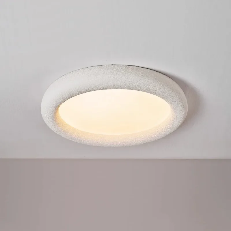 Cream Style Ceiling Light French Retro Wabi Sabi Style Creative Minimalist Master Bedroom Children's Room Eye Protection Lamp