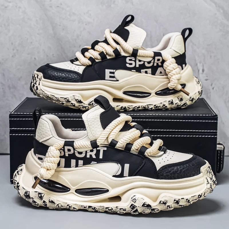 

Comfortable Men's Sneakers Autumn Men Casual Shoes Fashion Lightweight Outdoor Breathable Walk Shoe for Male Thick Sole Footwear