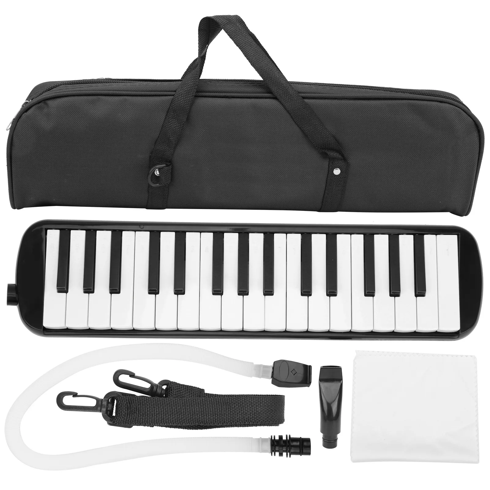 IRIN Melodica 32-toetsen blaasinstrument geschikt voor beginners, inclusief oefentas
