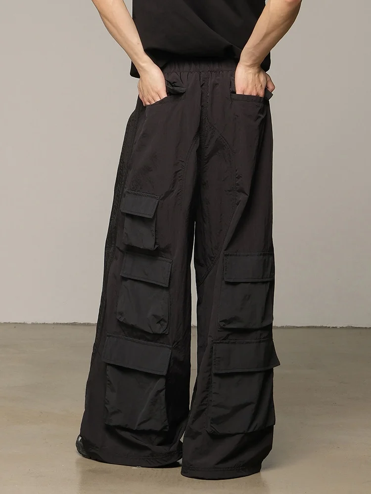 

Retro American Work Pants Men's Loose Wide Leg Lightweight Qui Dry Long Casual Trousers Spring 2025 New Sle