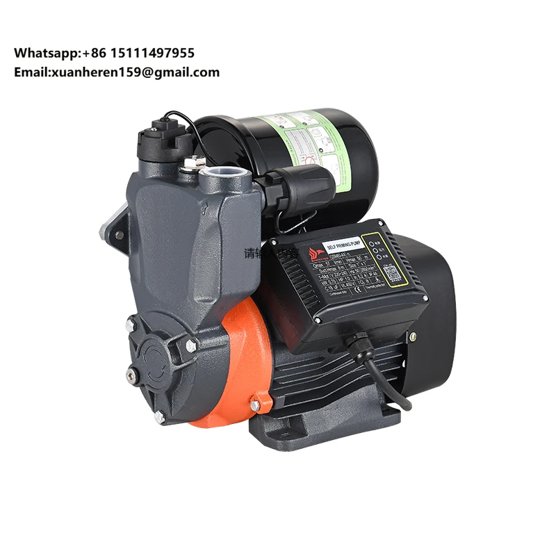 

Smart Silent Portable High Pressure Fully Automatic Intelligent Self Priming Water Booster Pump Home Use 200/300/400/600/800W