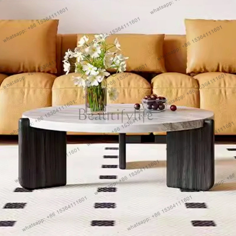 

Italian Minimalist Marble Coffee Tables Nordic Creative Living Room Designer's Coffee Tables Minimalist Home Furniture