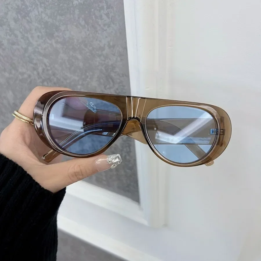 Designer Brand Square Sunglasses Women Men Colorful Big Frame Round Sun Glasses Female Mirror Colors Beautiful Fashion image 2