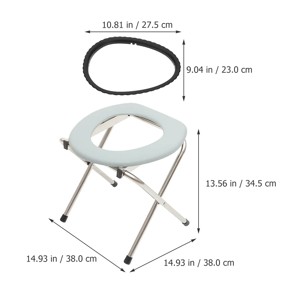 Potty Chair Outdoor Stools Stainless Steel Toilet Folding Plastic Commode Elder