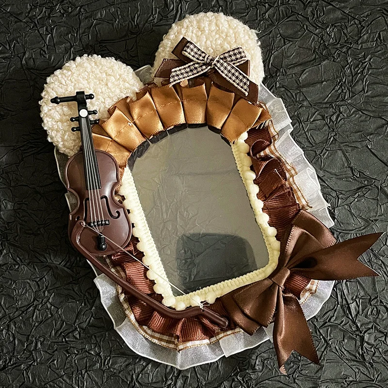 Handmade Chocolate Cake Photocard Holder Cute Anime Pins Holder Badge Photo Frame Idol Photocard Supplies Kpop Accsesories