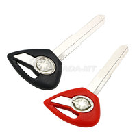 For YAMAHA Dragstar V-Star DS400 DS650 XVS400 XVS650 XV1900 XVS1300 XVS950 Black / Red Motorcycle Blank Key Uncut Blade