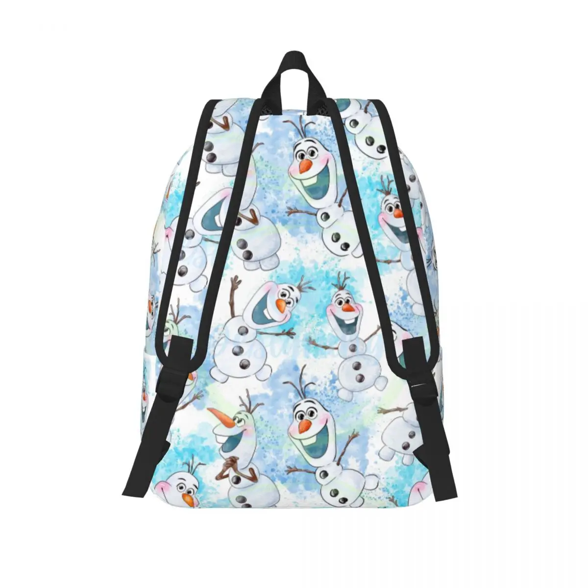 Zaini personalizzati in tela Olaf per donna uomo scuola studenti universitari Bookbag adatto a borse per cartoni animati congelati per Laptop da 15