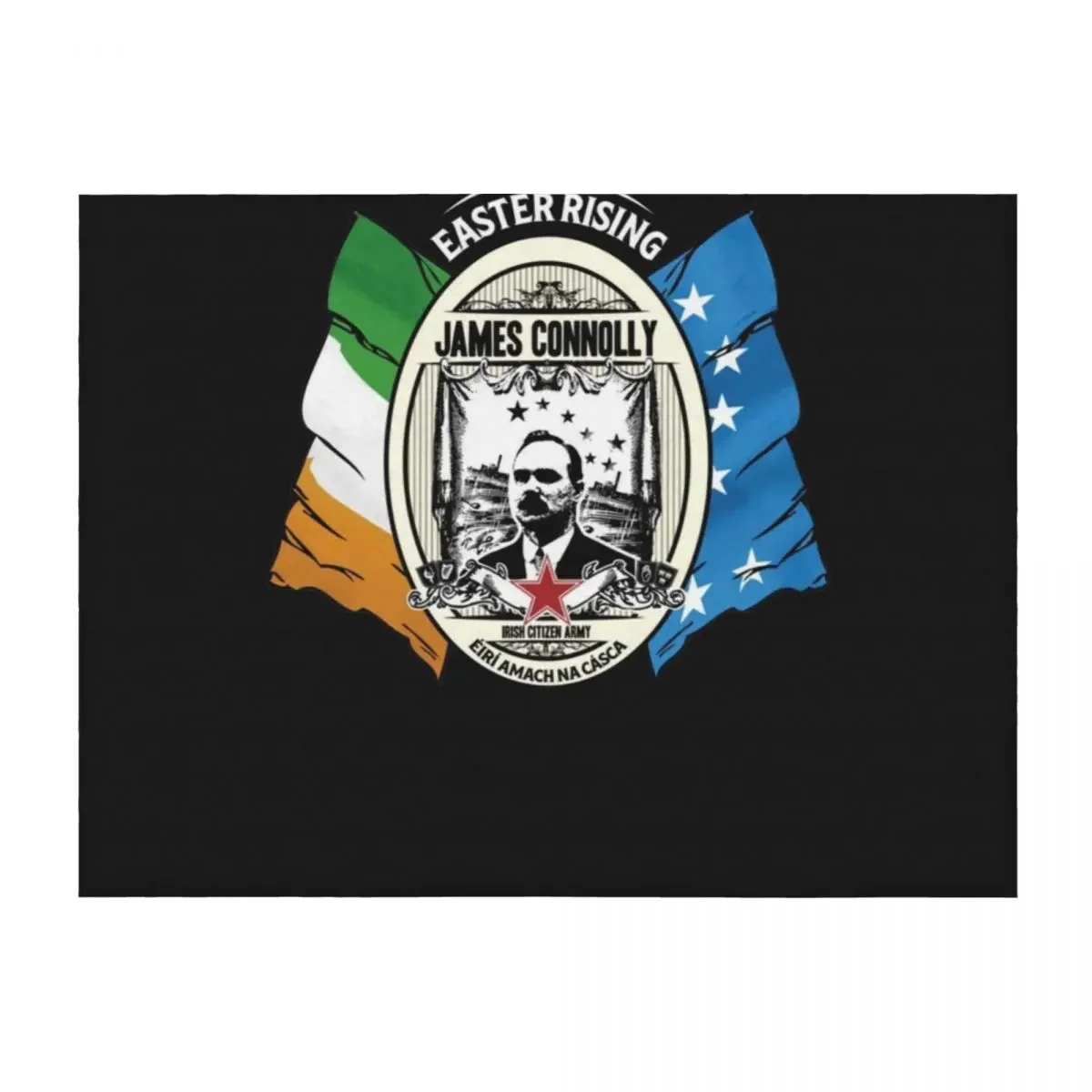 

James Connolly - Arme citoyenne irlandaise T-shirt classique Throw Blanket Flannels Moving Decorative Sofas Blankets