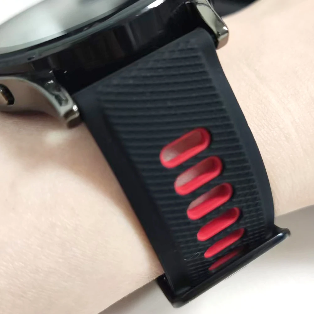 Bracelet de sport en Silicone, 20mm 22mm, pour TicWatch Pro 3 GPS/E2 S2 E3 GTH 2 GTW GTX, pour Polar Vantage M3 M2, remplacement du Bracelet de montre