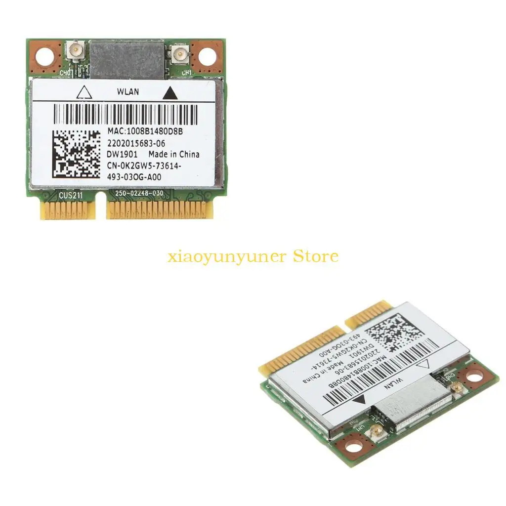 

P9JB Оригинальная DW1901 AR5B22 300M Беспроводная Bluetooth-совместимая сетевая карта WLAN Mini Half PCI-E