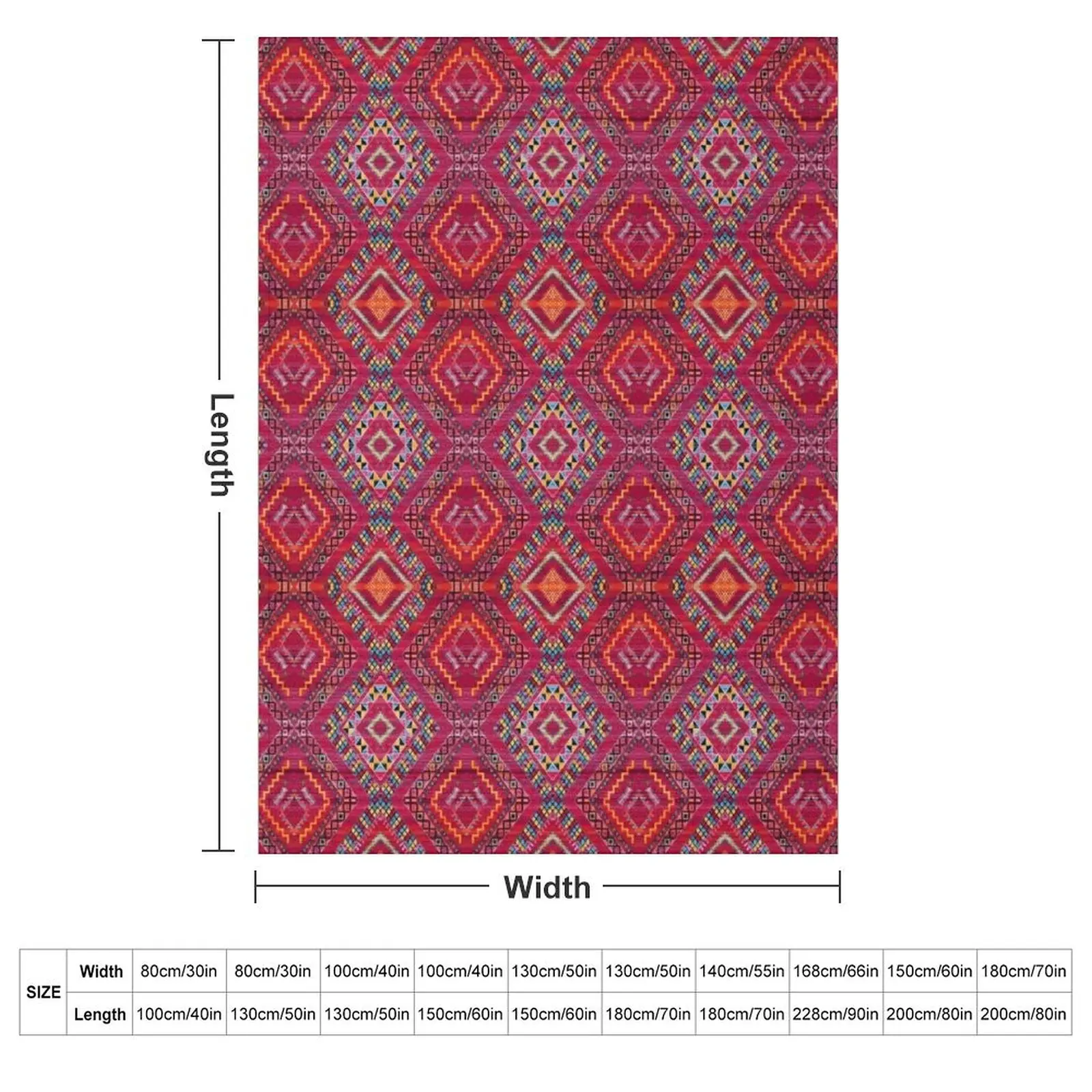 Bohemian Rose: Vintage Geometric Fusion Throw Blanket Luxury Brand Hairys Tourist Picnic Bed Fashionable for sofa Blankets