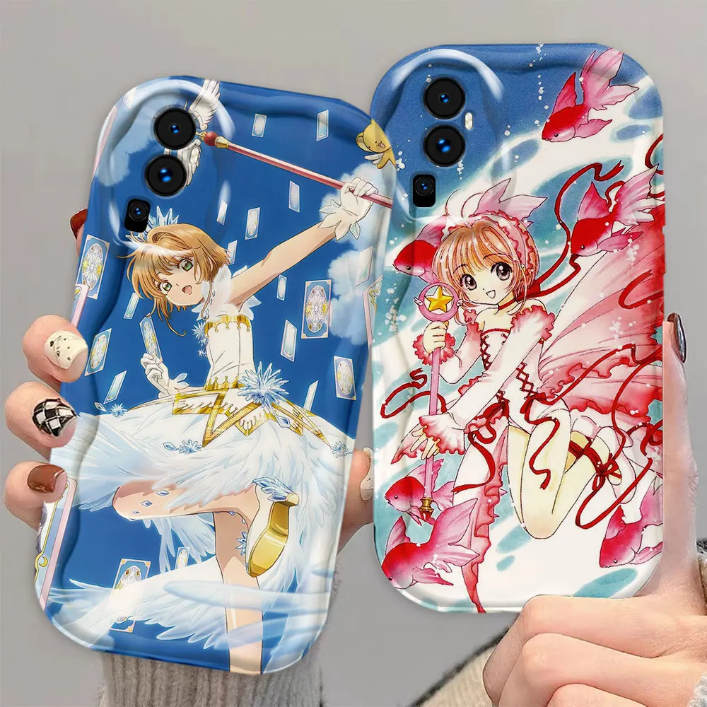 Anime Cardcaptor Pretty Sakura  Phone Case Cover For OPPO FindX3lite RENO 12 12F 11 11F 8 8T 7 7Z 6 5 5F 4 LITE PRO 5G