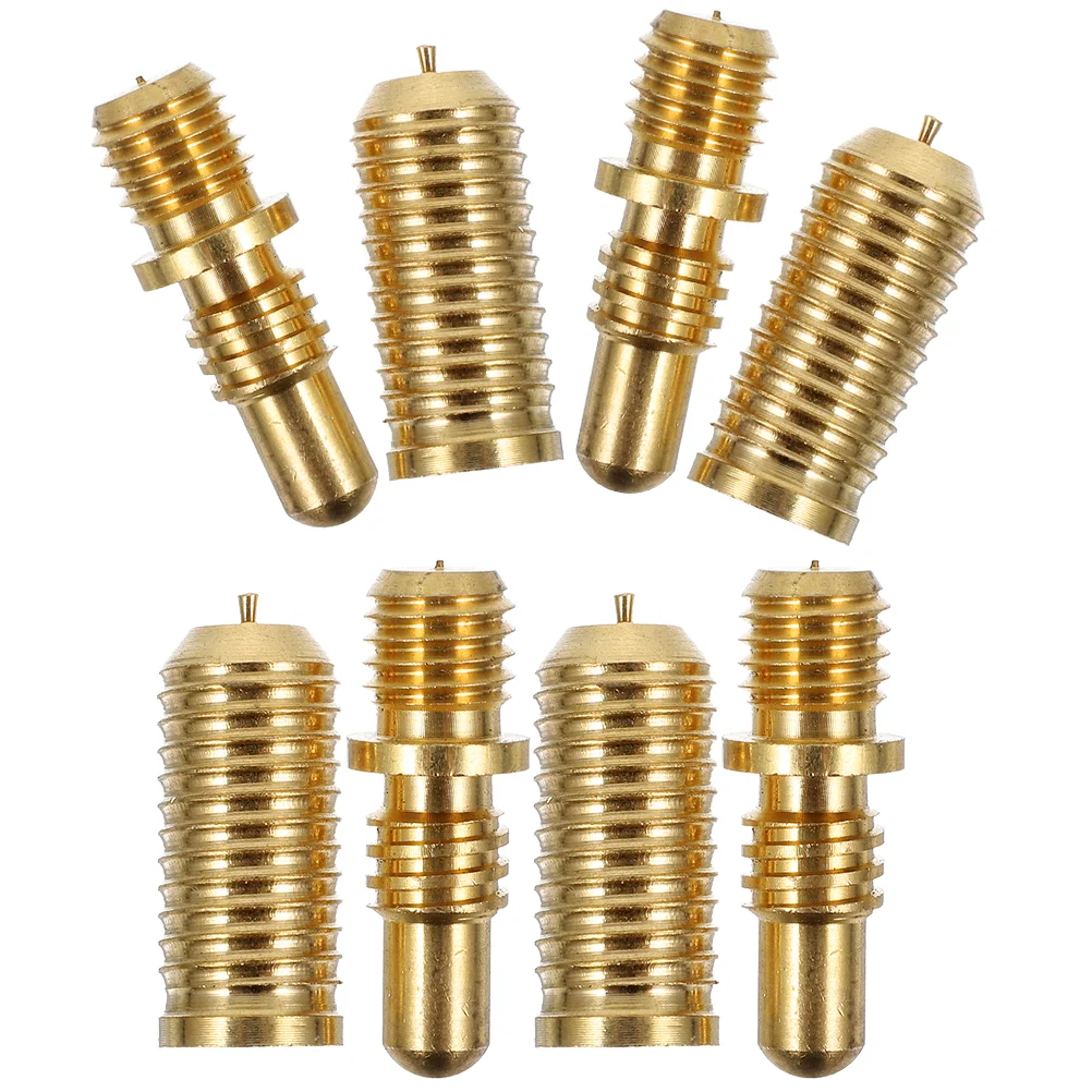 

4 Sets Billiard Cue Screws Pool Joint Accessories Connecting Hardware Heavy Copper for Repairing Parts