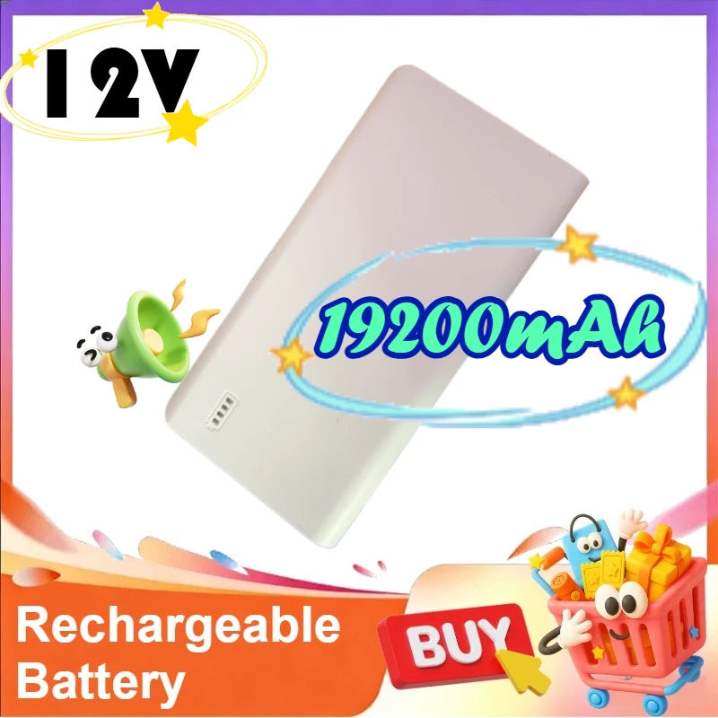 

12V High Capacity Li ion Battery Multi Voltage 5V 9V Backup Power Supply for CCTV LED Strip Lights and Air Conditioned Clothing