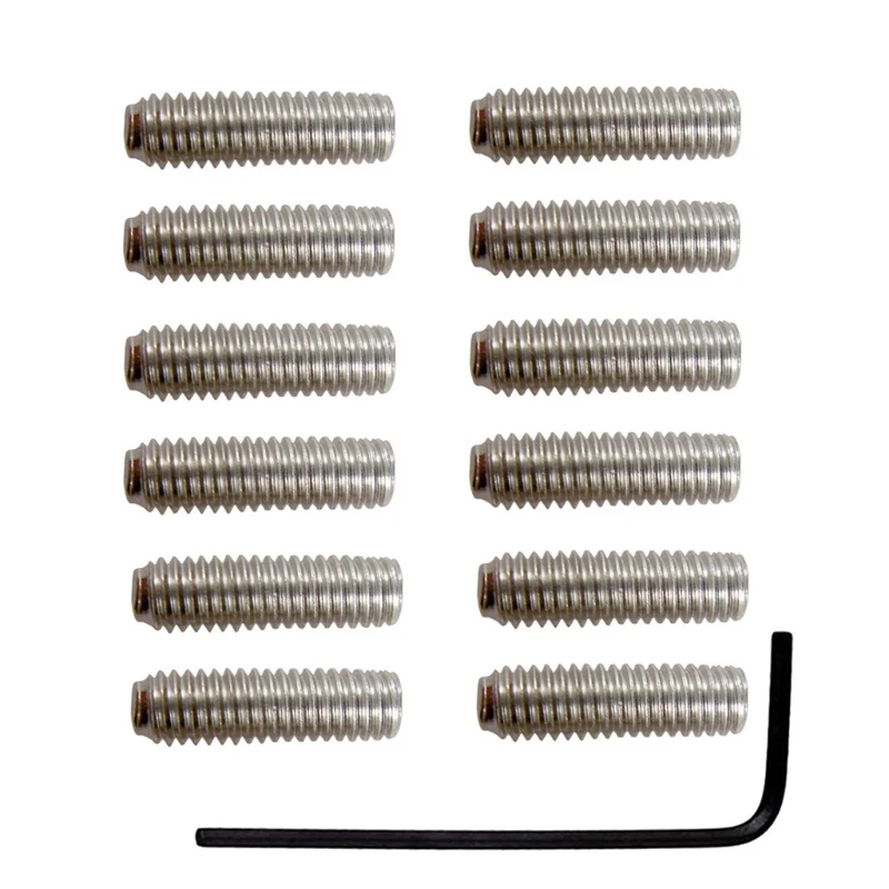 10mm Length Guitar Saddle Bridge Screws + Wrench forAmerican Vintage Series φ3mm x L10mm Size