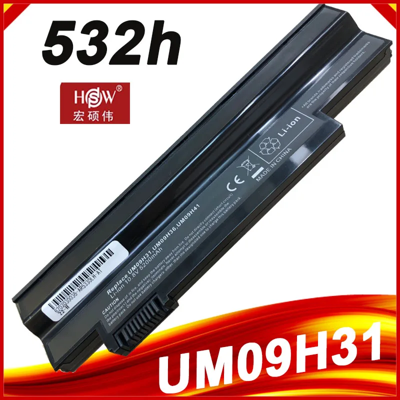 Battery for Acer Aspire 532h 533 UM09G51 UM09G71 UM09G75 UM09H31 UM09H36 UM09H41 UM09H51  UM09H56 UM09H70 UM09H73 UM09H75