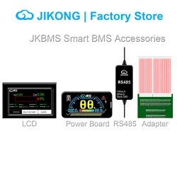 JIKONG BMS Parts LCD DisPlay 4,3-дюймовый и 2-дюймовый кабель BMS RS485 Плата адаптера переключателя для аккумулятора JIKONG BMS аксессуар