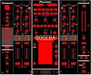 DJM750 mixer panel skin DJ film protective sticker white limited edition version made of PVC material protective film