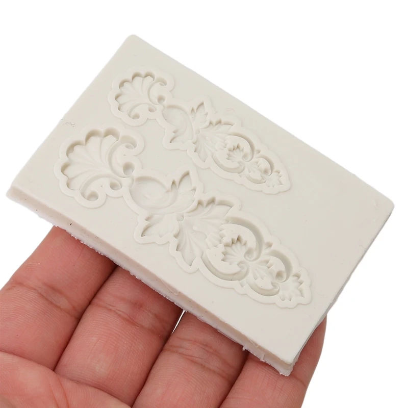 Vintage Relief Silicone Lace Mold Gumpaste Chocolate Clay Candy Moulds Cake Border Fondant Mold Decorating Tool