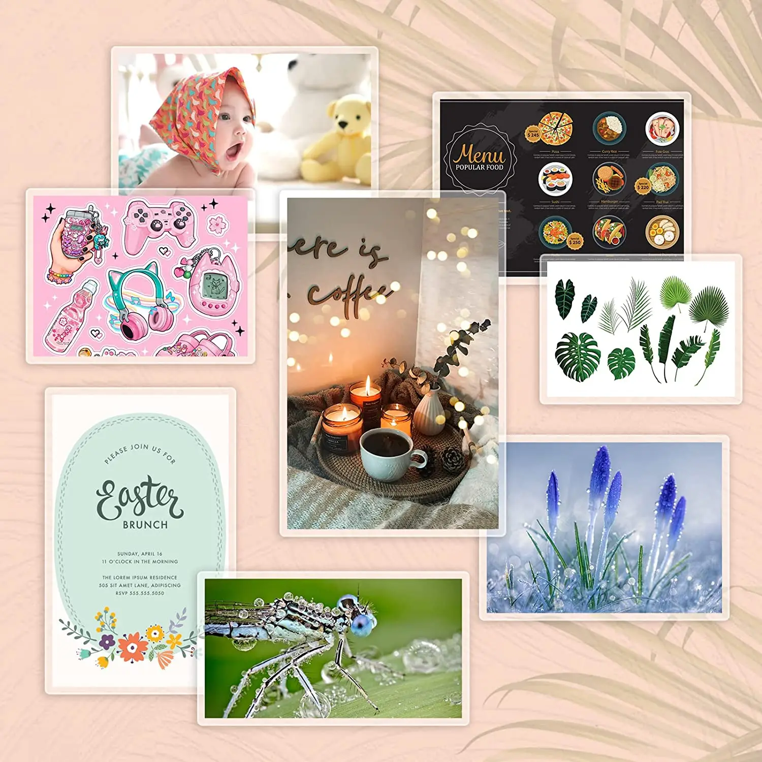 HTVRONT 12inx15ft/12inx30ft Clear Self-Adhesive Laminating Vinyl Roll Non Thermal Laminating Film Vinyls Laminated Sticker Paper