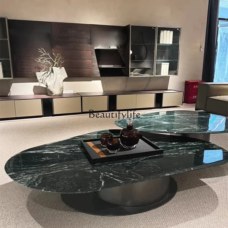 

yj9 Minimalist coffee table irregular household light luxury living room natural special-shaped coffee table