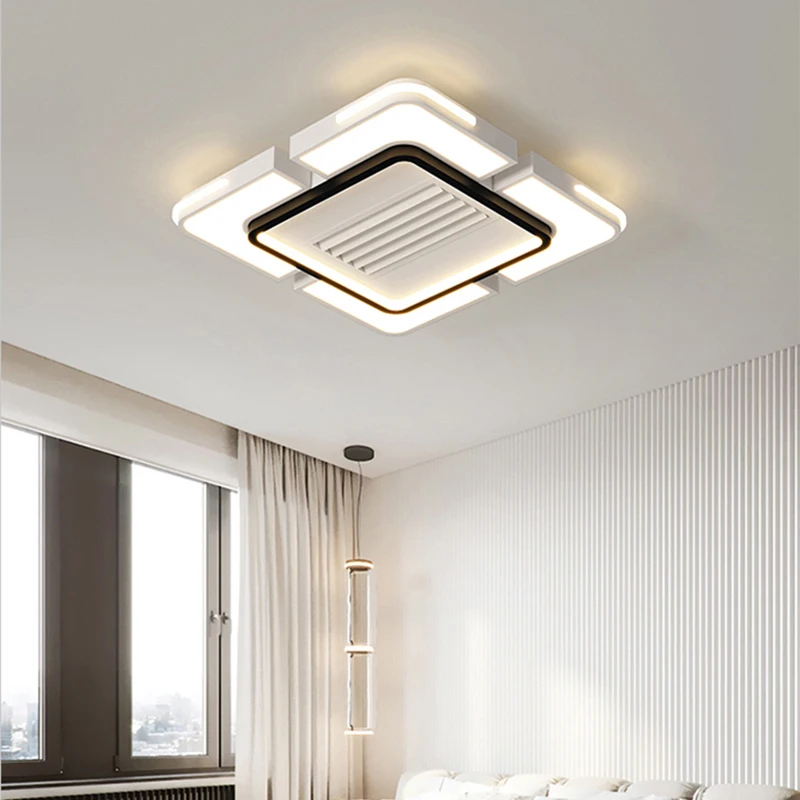 Modern Ceiling Lamps Bedroom Folding Ceiling Fan Ceiling Fan with LED Light and Control Ceiling Lamp for Living Room Lighting