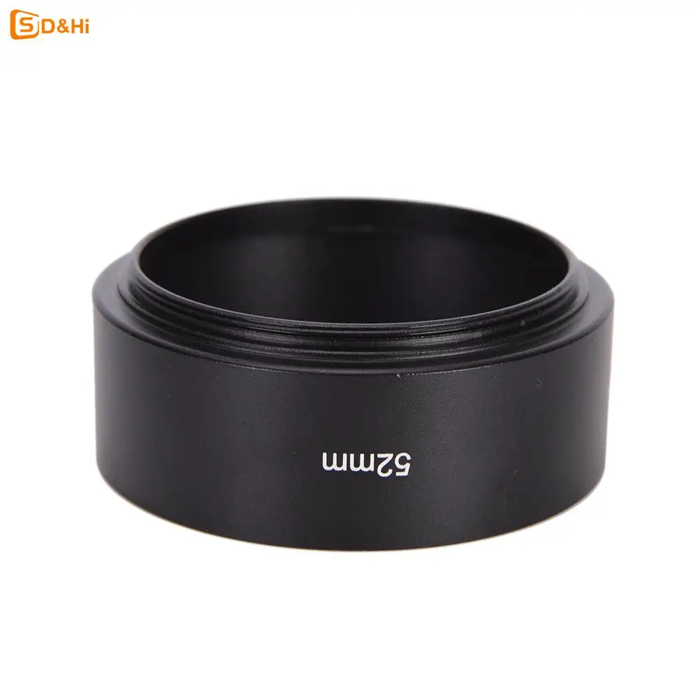 52mm metal alloy material long lens hood for Canon Nikon camera New